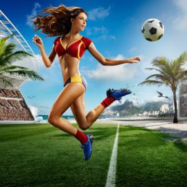 2014年世界杯足球宝贝