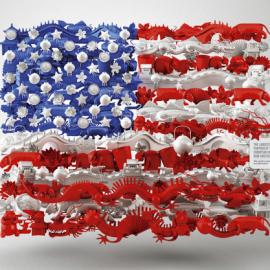 Mercado杂志广告 国旗