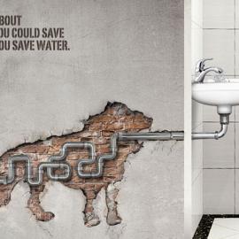 艾恩动物园：世界爱水日户外广告