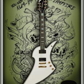 吉他创意广告设计