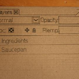 纸盒上的ADOBE PHOTOSHOP COOK设计