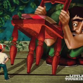 Levis童装牛仔裤系列插画广告欣赏