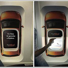 飞机上的雷人广告