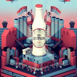 Dr Lemon Vodka啤酒广告设计欣赏