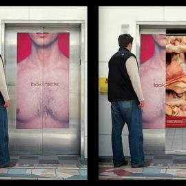 40多个电梯上的创意广告欣赏