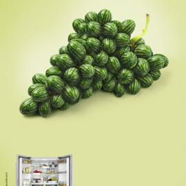 一则创意冰箱广告