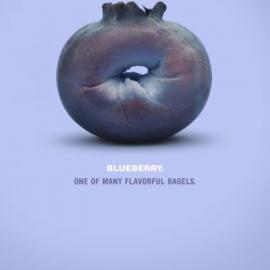 甜甜圈广告：Elaine's Bagels