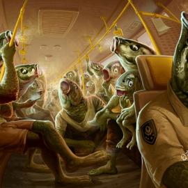 手绘功底了得的林晓文创意系列作品