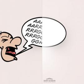 隔音玻璃广告（sound proof glass）