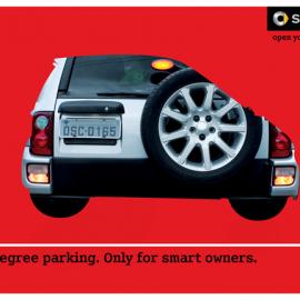 Smart汽车广告: 90 degress