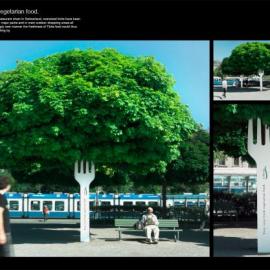 Tibits 素食餐厅户外宣传广告