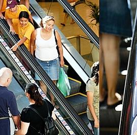 扶梯上的创意广告集