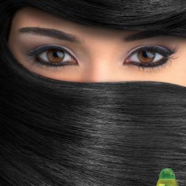 Silvikrin 洗发水广告,Veil 面纱