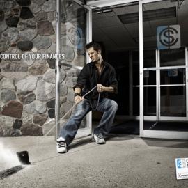 Continental银行广告设计创意：控制你的财政