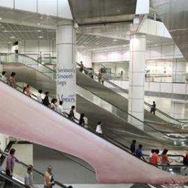 刮胡刀：自动扶梯