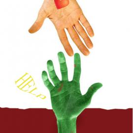 鲁东大学美术学院“心手相连 抗震救灾”公益招贴设计三