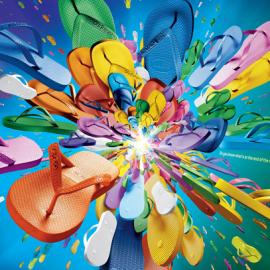 哈瓦那人字拖鞋 (Havaianas) 绚丽平面广告