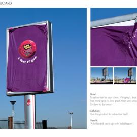 Hubba Bubba Tape: Stuck on billboard