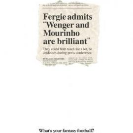 Pilkington的玻璃幻想足球联赛广告招贴