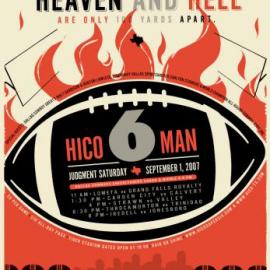 Hico 6 Man Football Judgment Saturday 平面广告