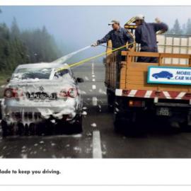 捷达汽车平面广告