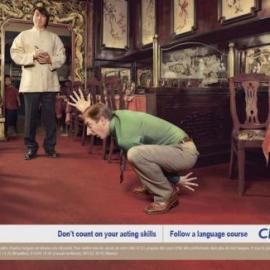 CLL language school 平面广告