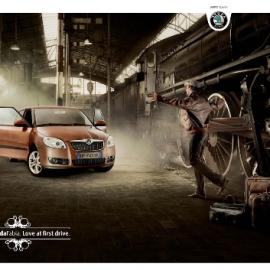 skoda 汽车平面广告
