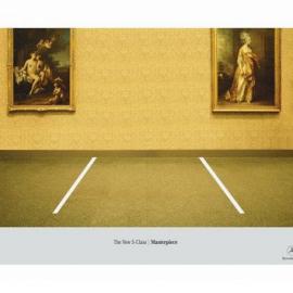 奔驰汽车华丽艺术创意 此时无车胜有车