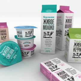 Kozelsk牛奶包装设计