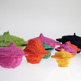 johannes hemann 用尼泊尔模具生产了1001个lokta纸系列产品