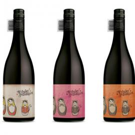 俄罗斯套娃-Frisky Midget葡萄酒包装设计