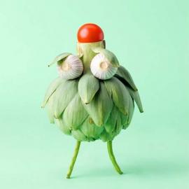 用蔬果创意的小动物