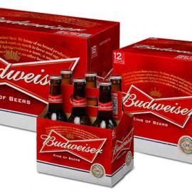 百威啤酒的全新包装