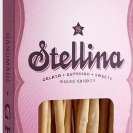 阳光甜蜜的Stellina冰淇淋和糖果包装