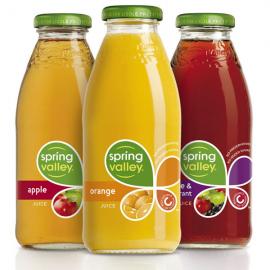 Spring Valley饮料包装新旧对比