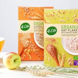 清爽的4Life燕麦和海盐包装欣赏