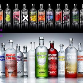 2013 ABSOLUT （绝对伏特加） 果味系列新包装