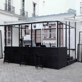 庭院中的咖啡香，巴黎的独立手工咖啡小馆 HONOR 设计一览