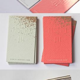 优雅的金色名片设计欣赏