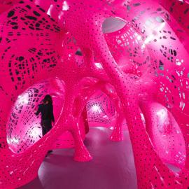 Jana Winderen 、MARC FORNES在纽约店面摆放体验装置作品