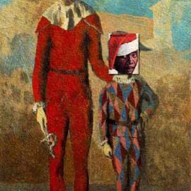 搞笑混搭的时尚杂志涵盖与古典绘画