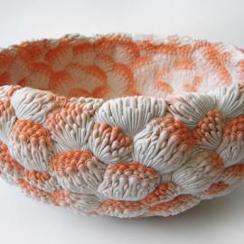 雕刻陶瓷热带花卉