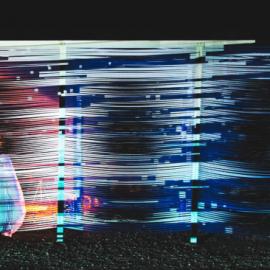 megan mosholder 发光丝带编织作品