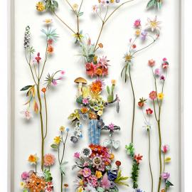 荷兰艺术家anne ten donkelaar立体纸质花卉艺术