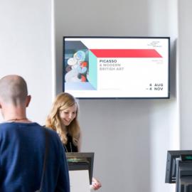 毕加索与当代英国艺术展视觉形象