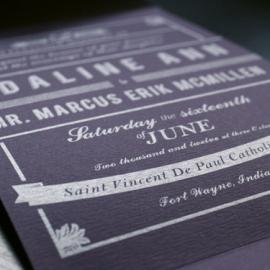 马克和Adaline的婚礼请柬