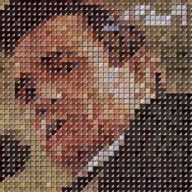 用色阶排列出的自1960年至今知名的唱片封面《 Pantone color swatches 》