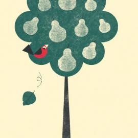 圣诞节插画海报设计