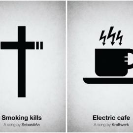 Viktor Hertz的音乐招贴设计：一首歌海报