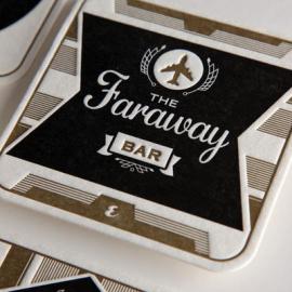 老式美洲审美-Esquire杯垫主题设计